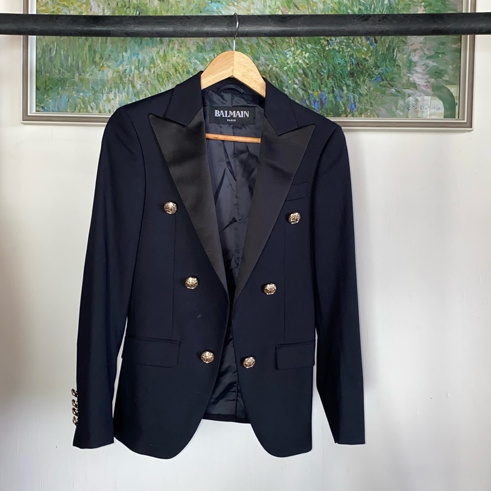 BALMAIN Paris Blazer Black